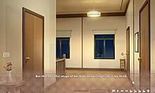 Summer clover caught half naked in harem game 😳