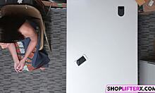 Cute Burglar Avi Receives Emotional Punishment With Stiff Dick Blowjob In Shop