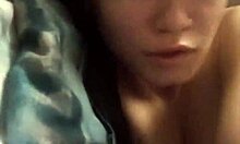 just me and this 18 year old beauty banging on the bed