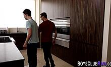 Gay Hunk Raw Fucks Stud's Ass with Cumshot and Blowjob in Hardcore Bareback Scene