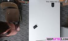 Cute Burglar Avi Receives Emotional Punishment With Stiff Dick Blowjob In Shop