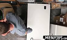 Damn! Young Thief Punished Hard by Gay Security Guard!