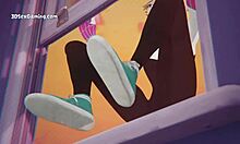 Spidey sex with Gwen Stacy and Miles in doggy style by the open window