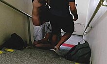 i found two guys fucking on shopping stairs and joined the bareback action.