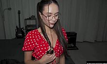 Her First Threesome Turned Into All-Night Fucking with Two Guys