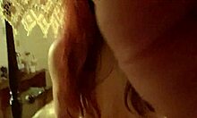 18 year old redhead alana rose rubs pussy while no one is home?