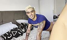 My best friend's boyfriend fucks me secretly in their bed