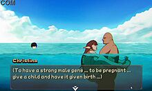 Hentai game NTR Rice part 6 friend banged on beach