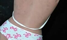 bonequinha in new panties looks so tempting as a sex toy for play!