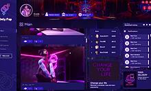 playing onlyfap simulator with huge tits 😍