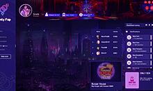 playing onlyfap simulator with huge tits 😍