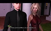 College Brunette Chick Route In Being A Dik Game With Big Tits