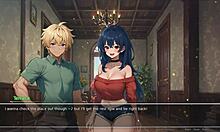 Teasing boyfriend with voyeurism in Bluring Walls ep 3 😏