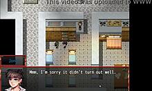 Harem hentai game ep 20 gym workout. Her pussy got exposed!