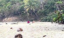 Damn, This Big Ass Colombian Latina Gets So Naughty on a Public Nude Beach! 🌊