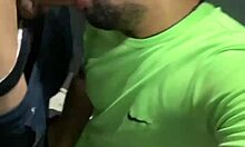 monster cock sucking in bathroom almost caught sheer fetish