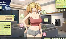 Summer clover in harem hentai game episode 11 undergoes bdsm session with footjob and cumshot