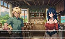 hey, blurring the walls with my exhibitionist gf in this hentai game ep 4.