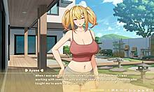 Summer clover in harem hentai game episode 11 undergoes bdsm session with footjob and cumshot