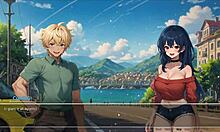 Teasing boyfriend with voyeurism in Bluring Walls ep 3 😏