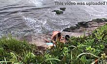 Виж този тип чука гореща блондинка латиноамериканка на плажа Itanhaem