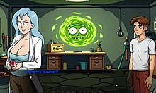 portal porn demoniums parody hentai game episode 3 with morty's sister and a fan