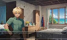 Teasing boyfriend with voyeurism in Bluring Walls ep 3 😏