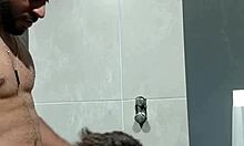 Guy stared at me in gym, took him to bathroom for action