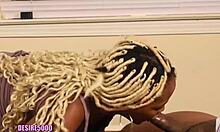 reverse dick riding wife bounces wildly on big cock