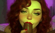 Redhead Stepsister Sucks Big Black Cock!