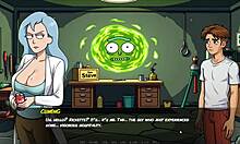 portal porn demoniums parody hentai game episode 3 with morty's sister and a fan