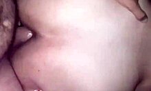 eating chubby girlfriend's pussy and cumming inside her