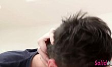 hey, wanna watch this gay amateur get covered in jizz?