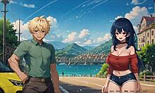 Teasing boyfriend with voyeurism in Bluring Walls ep 3 😏