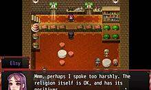 Harem hentai game ep 20 gym workout. Her pussy got exposed!