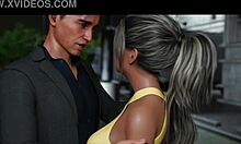 College Brunette Chick Route In Being A Dik Game With Big Tits