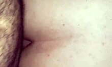 eating chubby girlfriend's pussy and cumming inside her