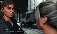 College Brunette Chick Route In Being A Dik Game With Big Tits