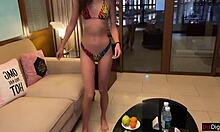 Katty West sucked me off in pool quickly.