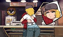 Hazel Nut's third hot episode with her coworker