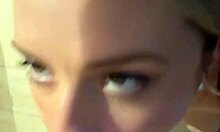 Amateur deepthroats and fucks fast with Tinder date in hotel