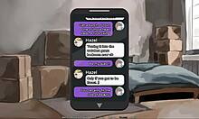 Hazel Nut's third hot episode with her coworker