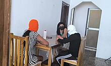 My best friend bet on a game of 31 and ended up losing her dignity poor whore now she has to fuck the winner