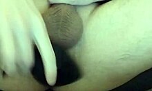 Watch me push in that big black plug close-up