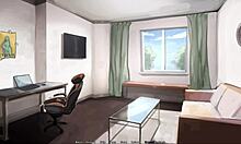 Hazel Nut's third hot episode with her coworker