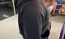 hey, this young girl fucked the delivery guy right after her order, wearing just panties