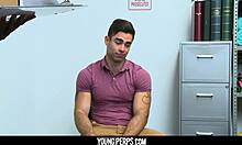 Shopping Mall Security Nails a Muscled Boy in Steamy Encounter