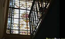 teen twink gets facial after blowjob on big cock