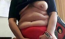 Mature Milf Riding Her Hairy Toy in Hot Mother-in-Law Roleplay with Homemade Action