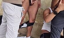 Offering My Buddy a Wild Ride on the Bike Path Outdoors